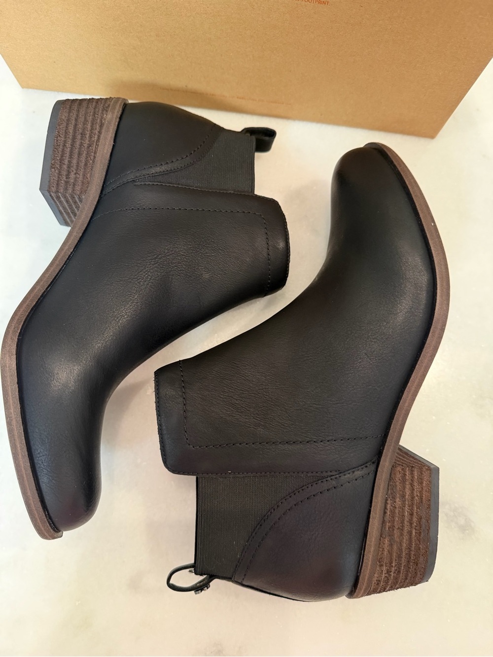 Lucky Brand Badene Black Ankle Boots -11M As Is - New